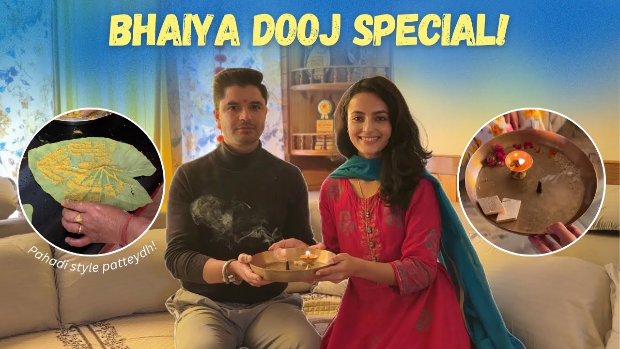 Bhaiya Dooj Celebration👫✨Mummy ki special pahadi patteydh🍀 recipe!