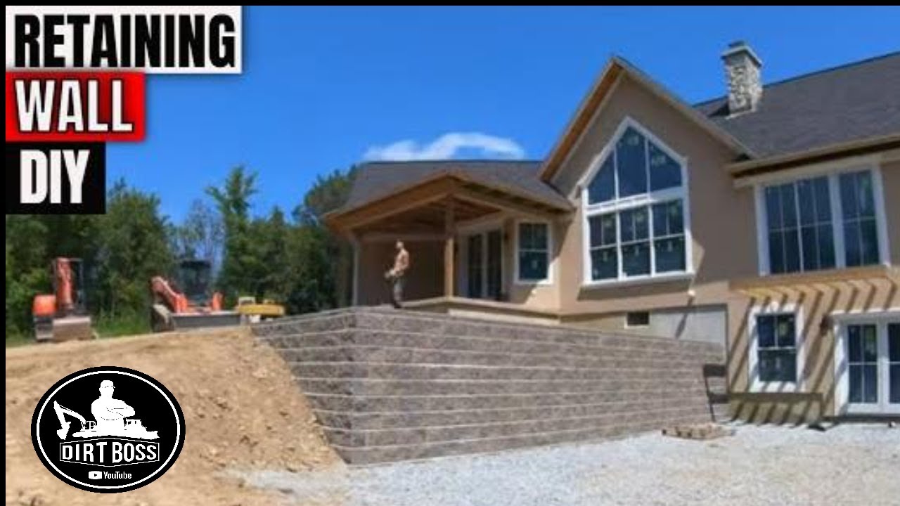 How to build a Retaining wall STEP BY STEP!