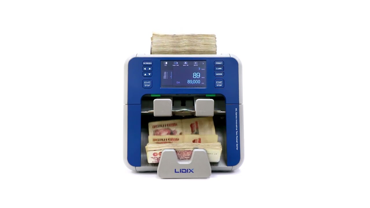 Compteuse de billets Professionnelle Double Poche LIDIX ML2V