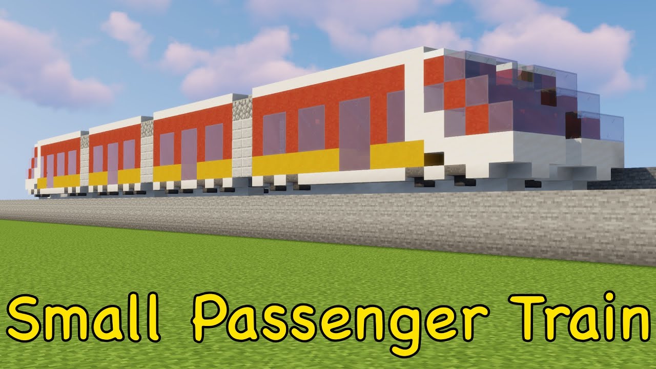 Minecraft: Small Passenger Train Remastered [Vehicle Tutorial]