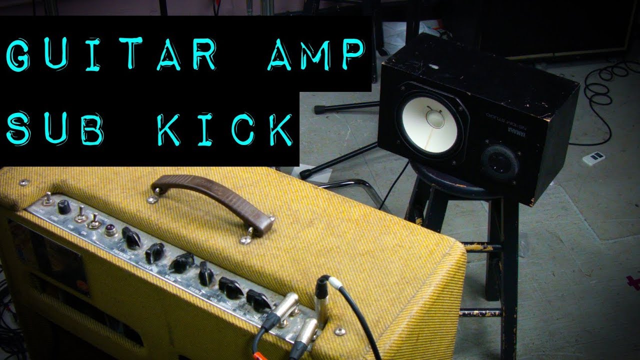 Guitar Amp Sub Kick - Recording a Guitar Amp with an NS10 Monitor