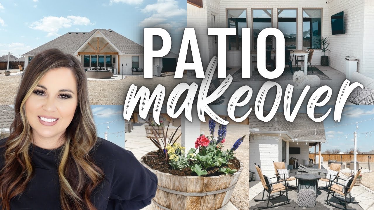DIY PATIO MAKEOVER ON A BUDGET | HOW TO REFRESH PATIO FOR SUMMER | OUTSIDE DEEP CLEAN WITH ME 2023