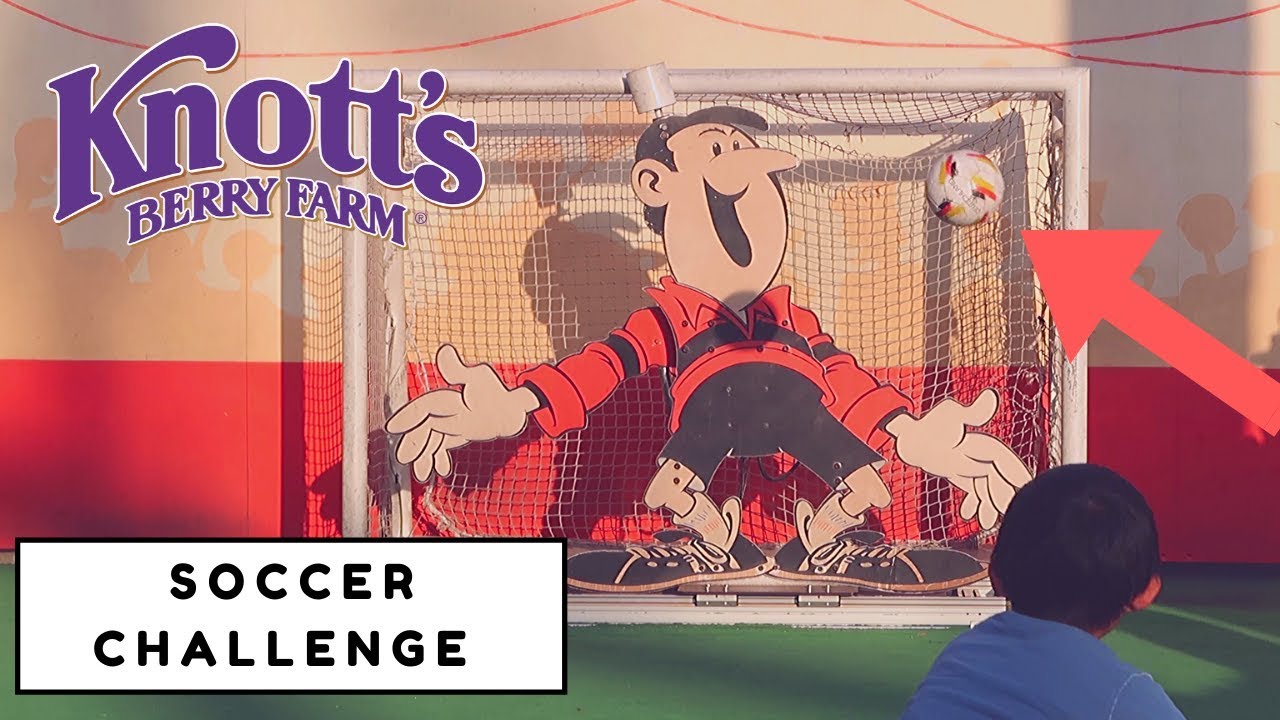 Goblin Jor Wins SOCCER CHALLENGE CARNIVAL GAME at Knott's Merry Farm