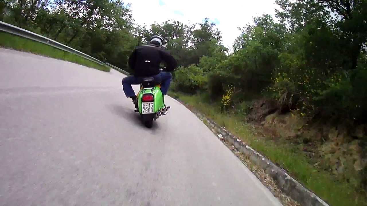 Lambretta Cyclone 5 Speed test on the Tre Mari event (Southern Italy) 2013