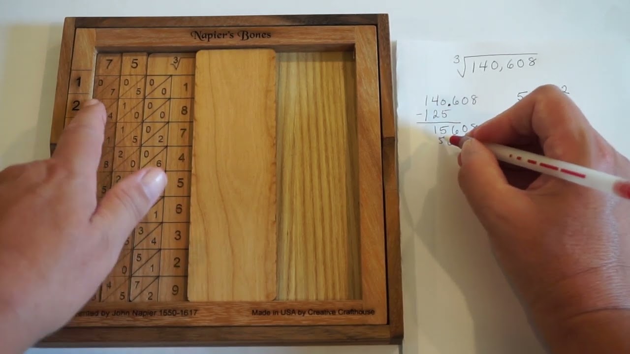 Napier's Bones - Cube Root Example 1