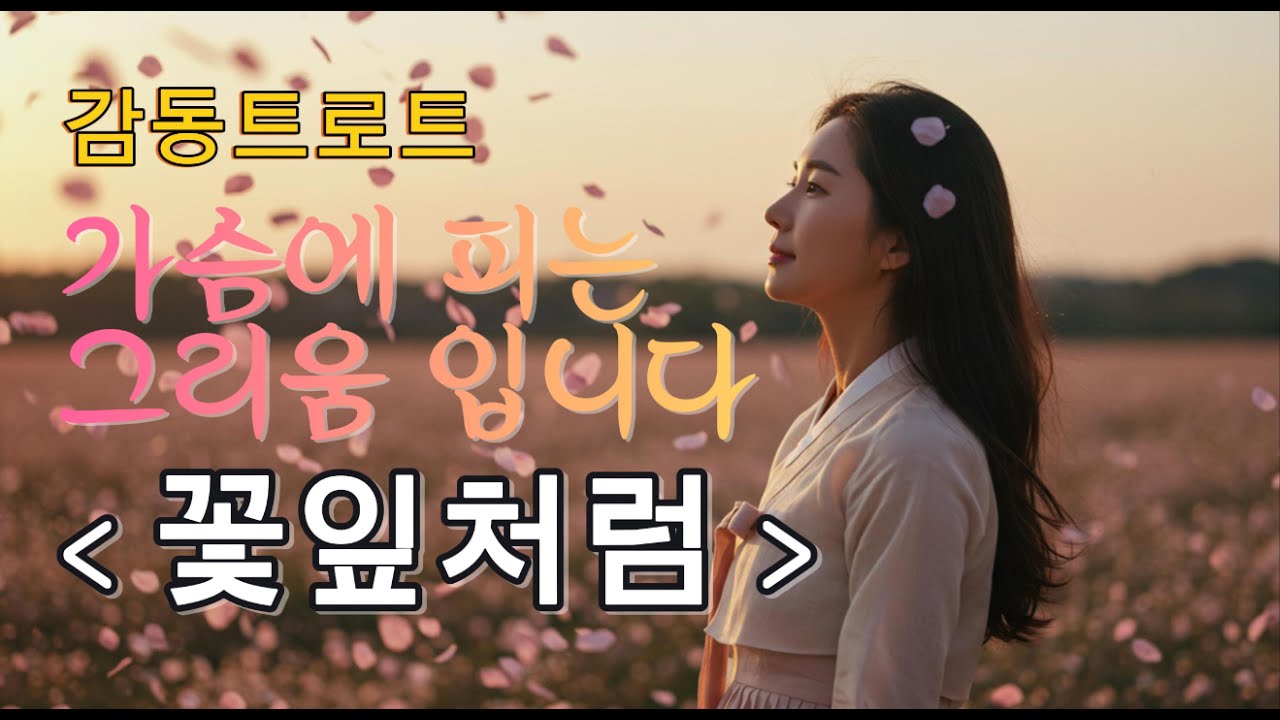 〈꽃잎처럼〉 |  2025 신곡 감성트로트  l  꽃잎처럼 흩날린 사랑… 그 끝에 남은 당신의 이름  l  Petals Carrying the Name of You