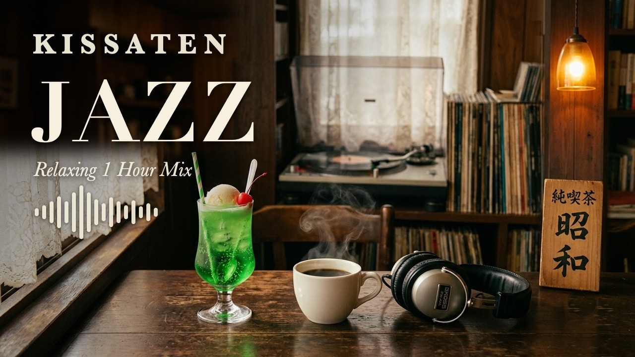 Showa Kissaten Jazz ☕ 1970s Japanese Coffee Shop Ambience | Relaxing 1 Hour Mix for Study & Work