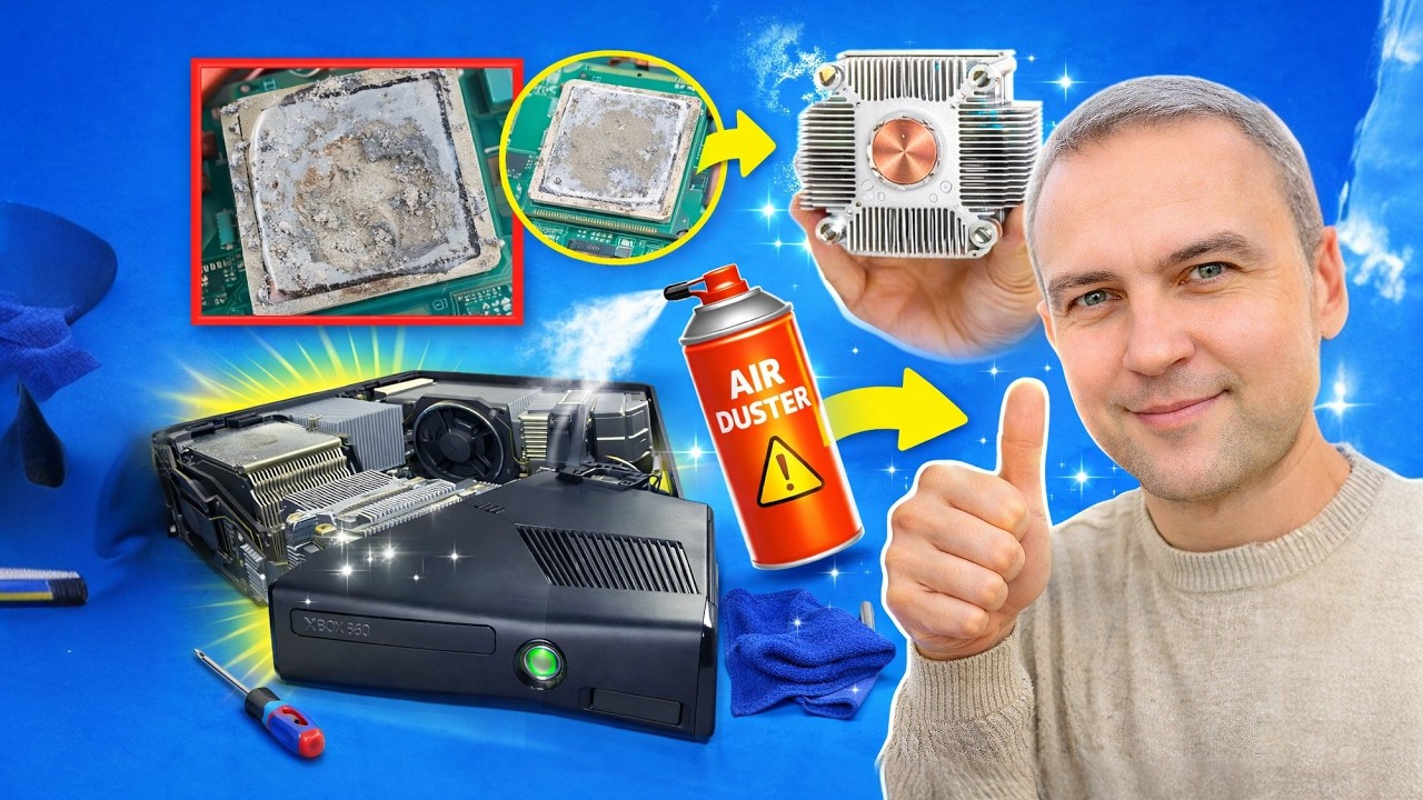 Как чистить Xbox 360 Slim