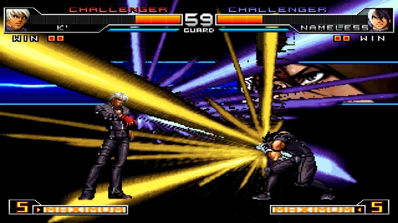 [TAS+VS] K´ Dash VS Agent Ж Nameless | N.E.S.T.S [KOF2002UM]