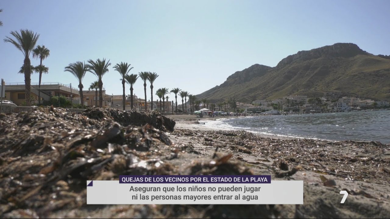 Los vecinos de Calabardina exigen una solución contra el mal estado de la playa | La 7