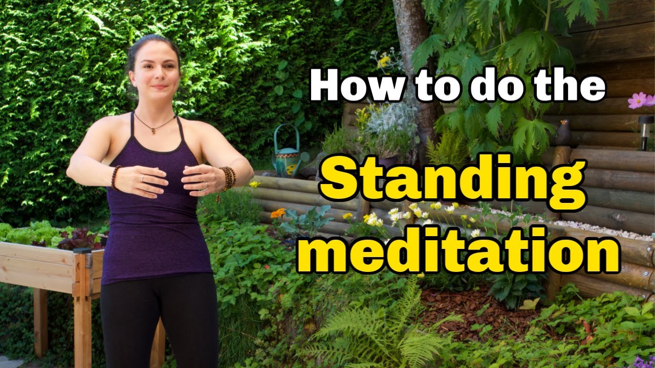 How to do the standing meditation position (Zhan Zhuang) - Qi Gong