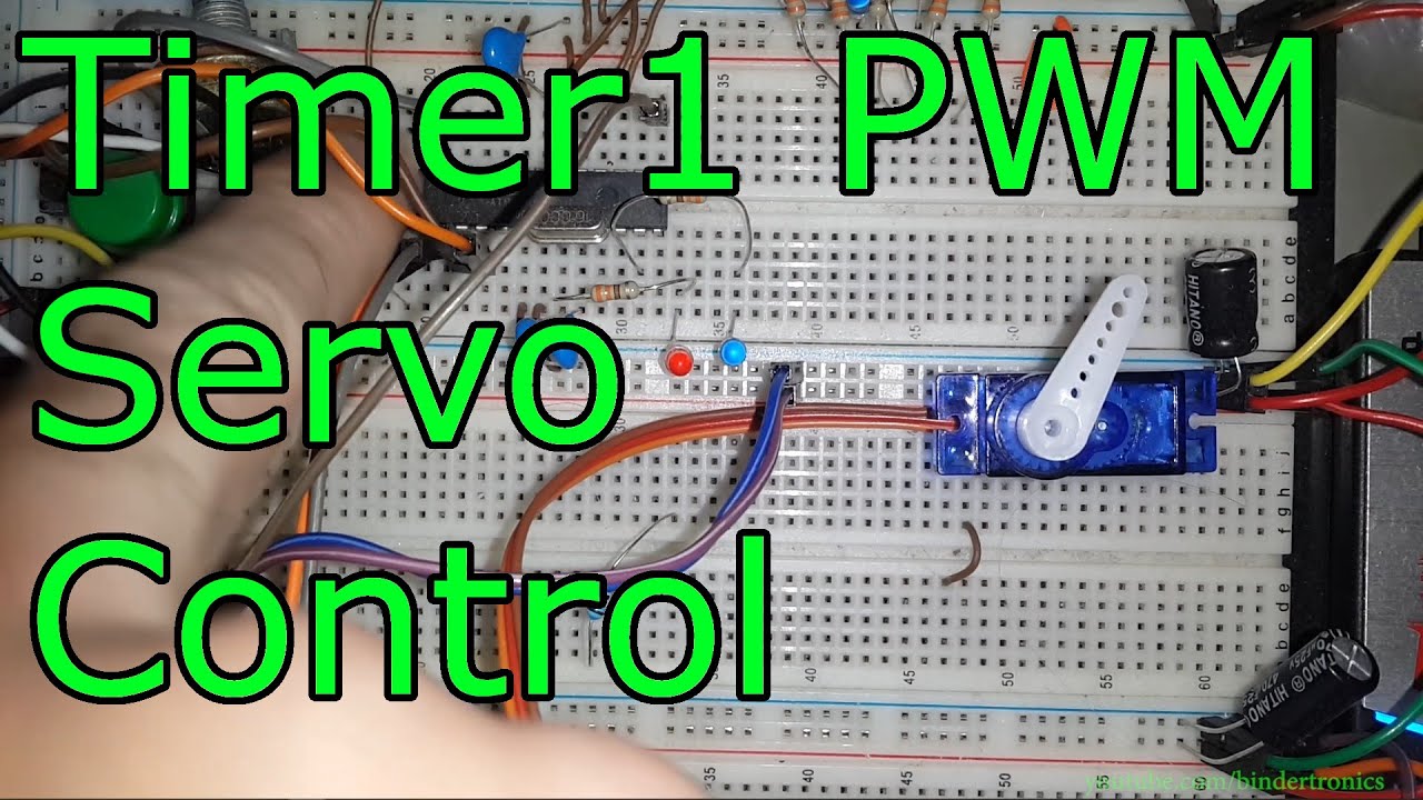 Timer1 PWM Servo Control 🔴 ATmega328P Programming #15 AVR microcontroller with Atmel Studio