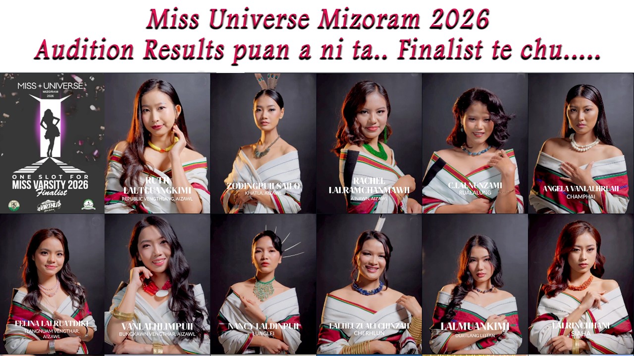 Miss Universe Mizoram  2026  FINALIST te puan a ni ta
