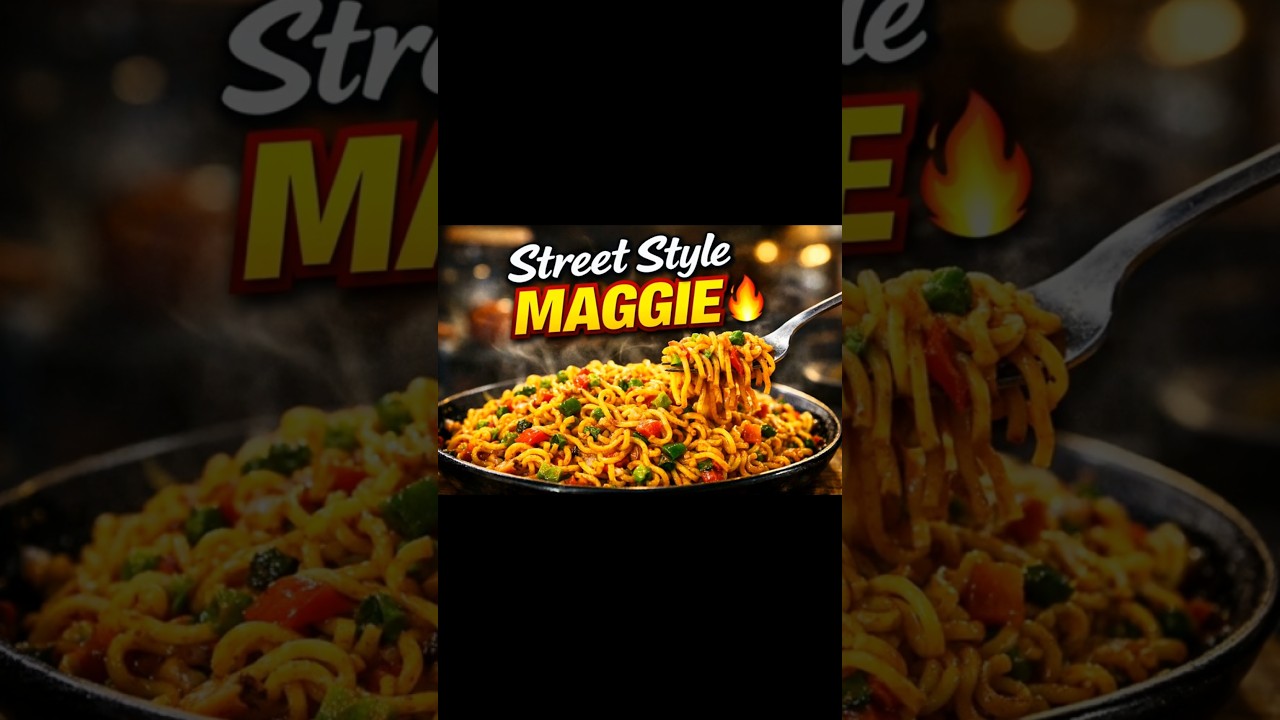 Street style Maggi but made at home 😍🔥Spicy, masaledar & full desi tadka 🍜 Save this recipe 💛