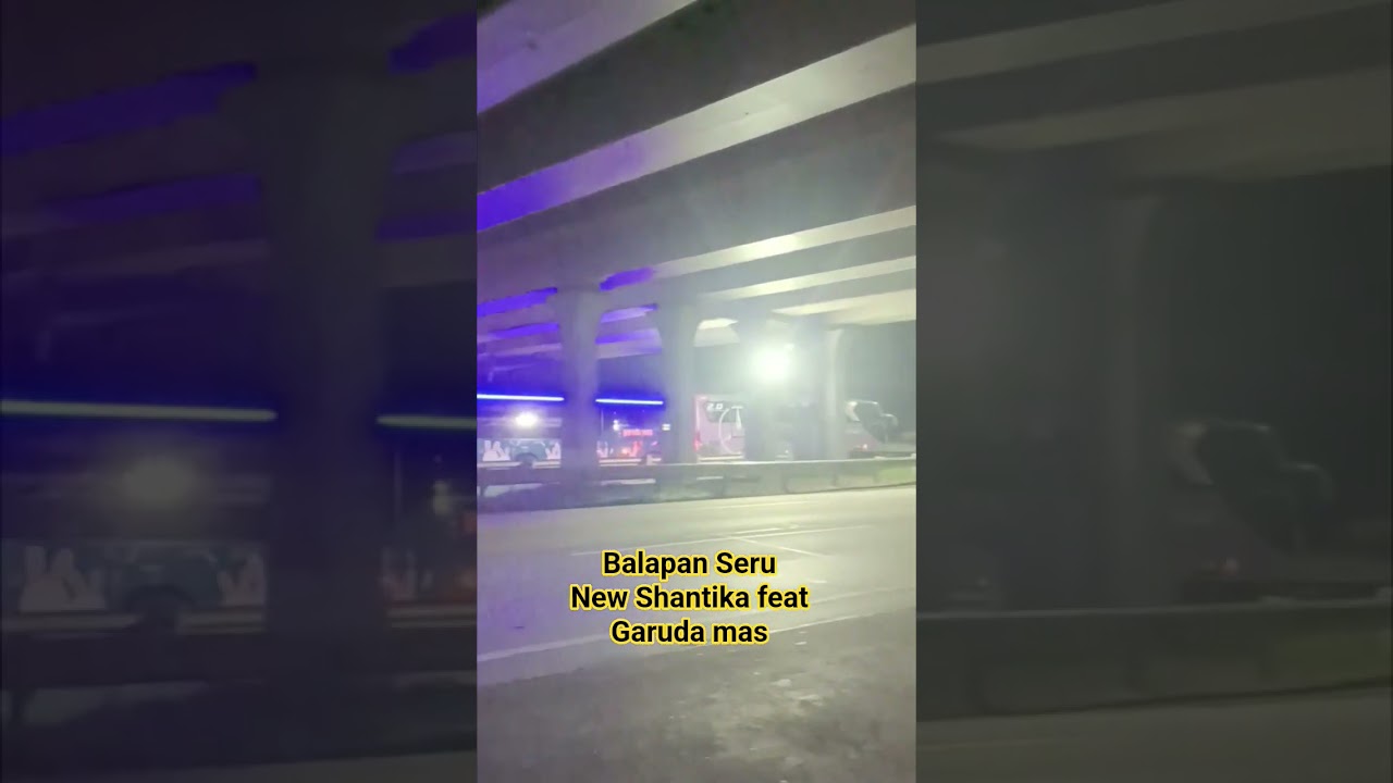 Unjuk Power dua bus malam transjawa Adu Speed di Cipali 