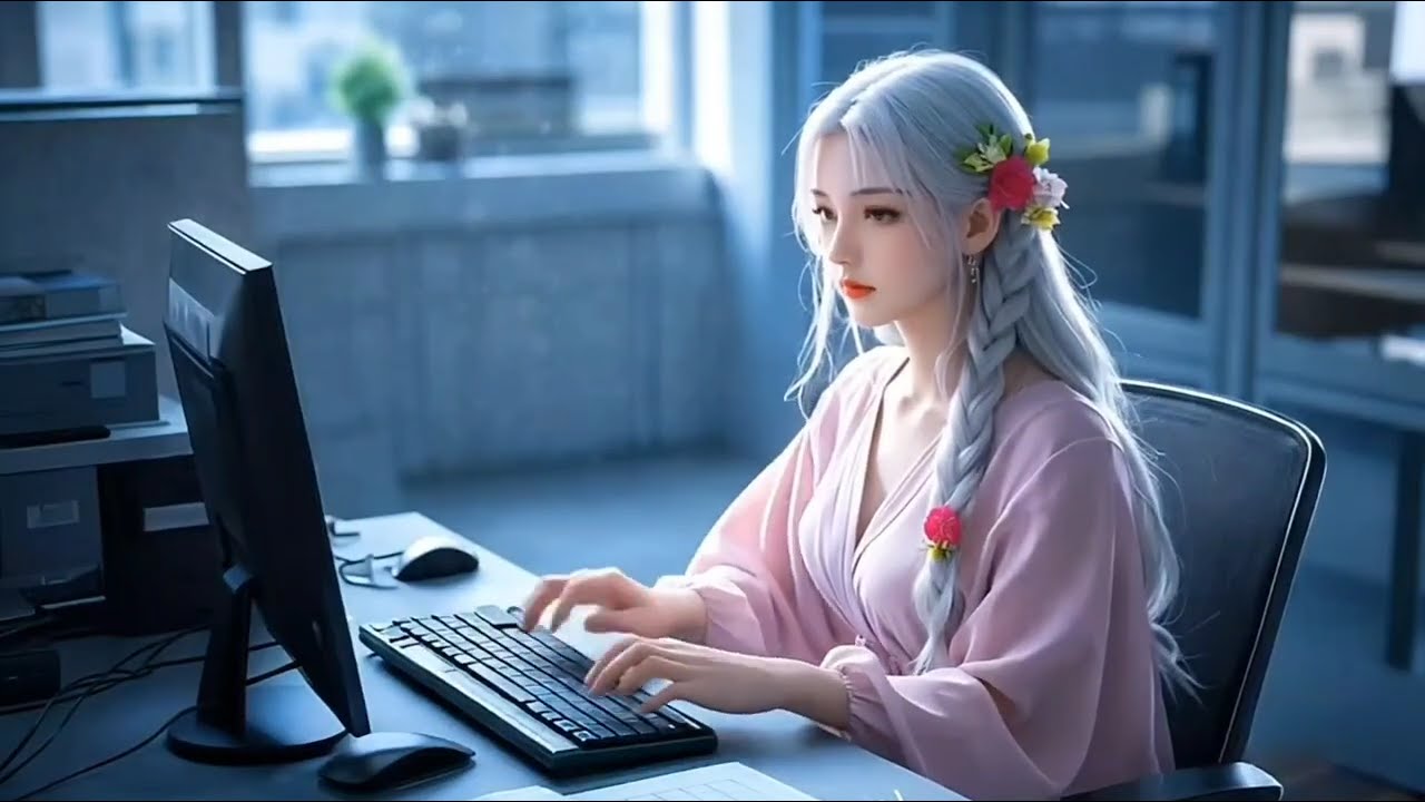 The Most Addictive Keyboard Typing Sound by Cosplay Girls ASMR