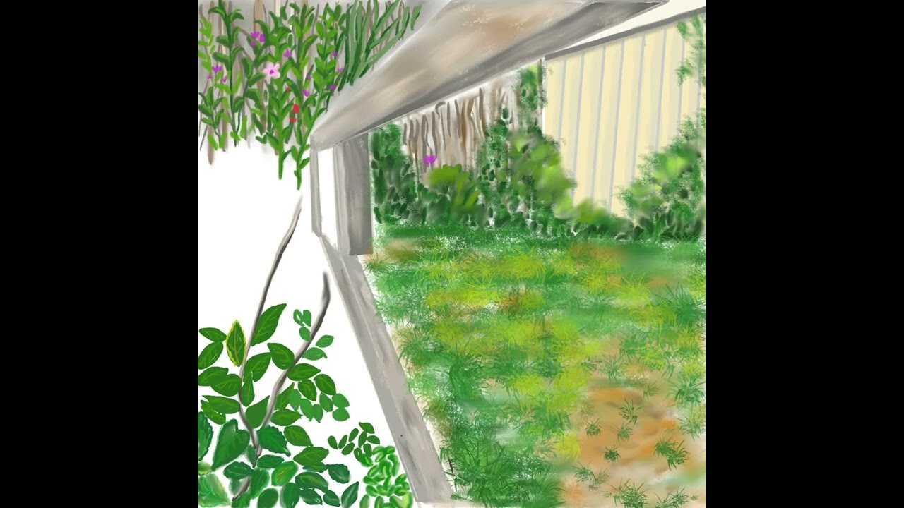 beautiful khaoyai forest view drawing with digital art@maceyartwork