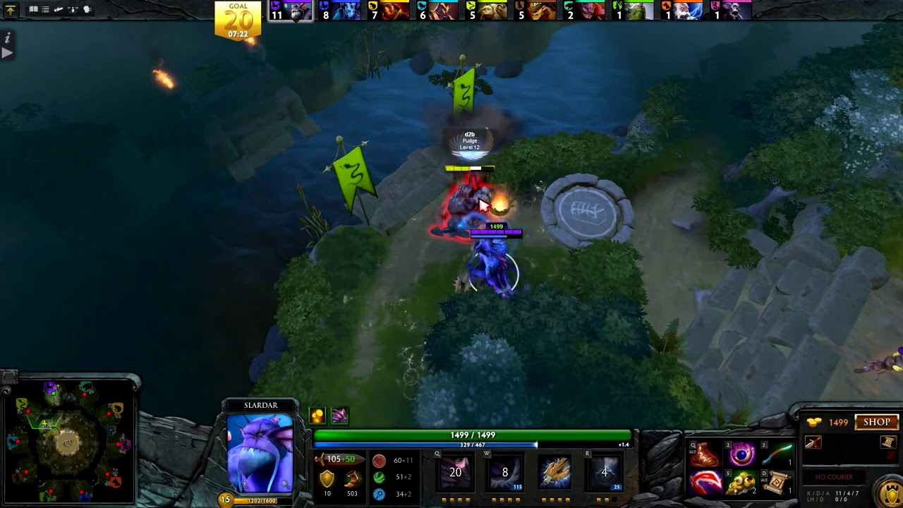 Dota 2 Overthrow - CHI LONG QUA Plays Slardar