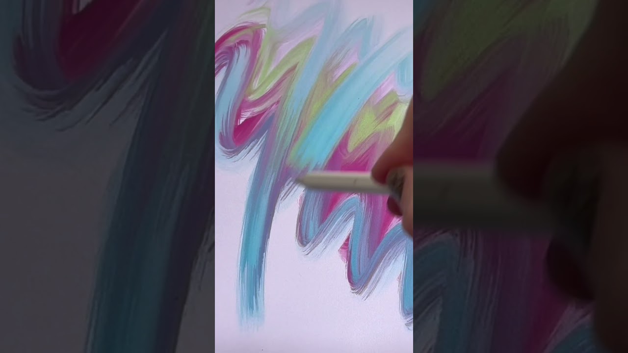 Finally made my own Procreate oil Paint Brushes #digitalart #procreate