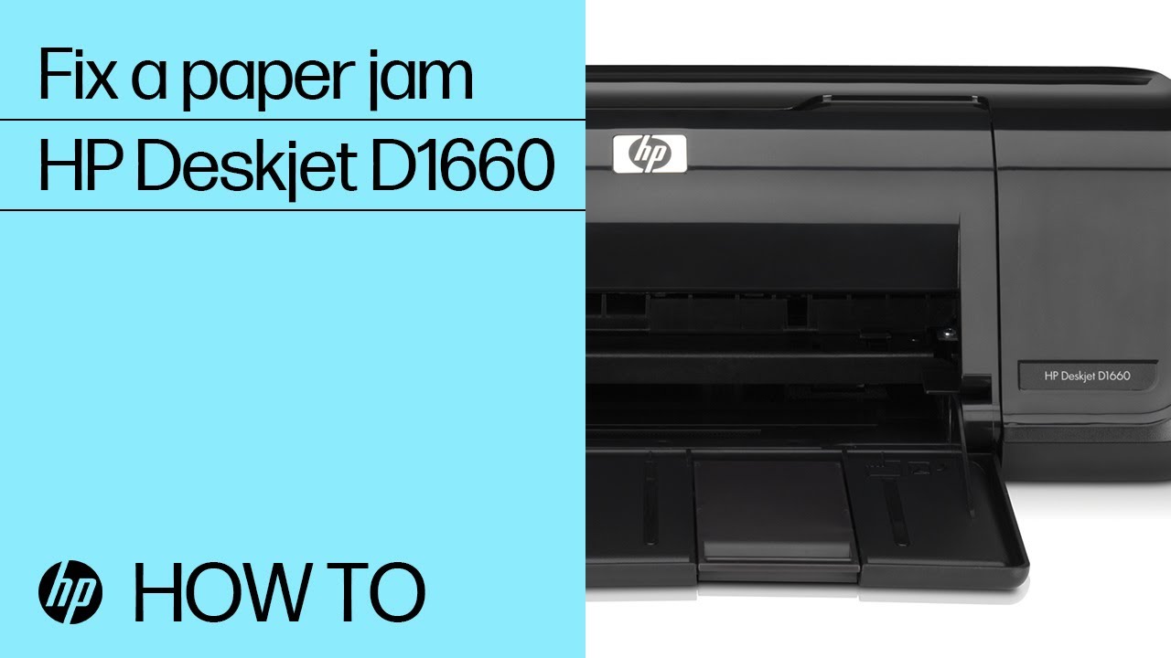 Fixing a Paper Jam | HP Deskjet D1660 Printer | HP