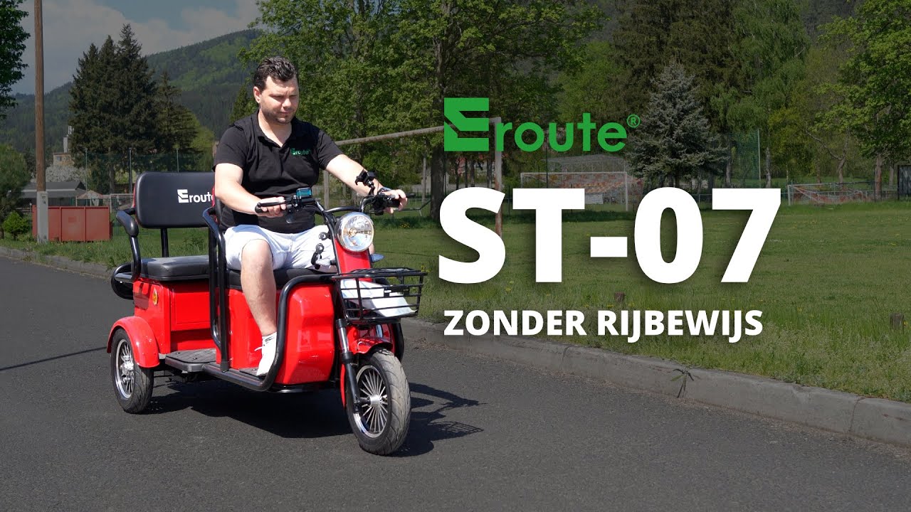 Een elektrische driewieler zonder rijbewijs? Eroute ST-07 Tech
