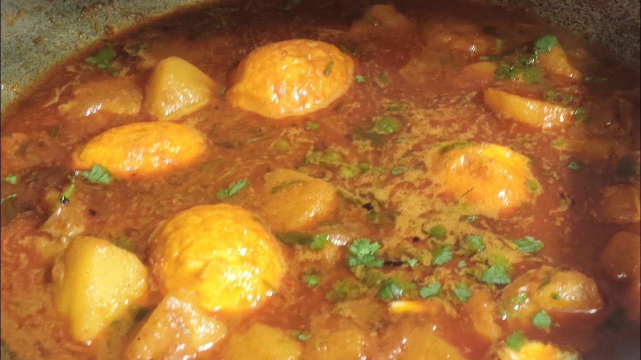Desi style anda aloo ki sabji