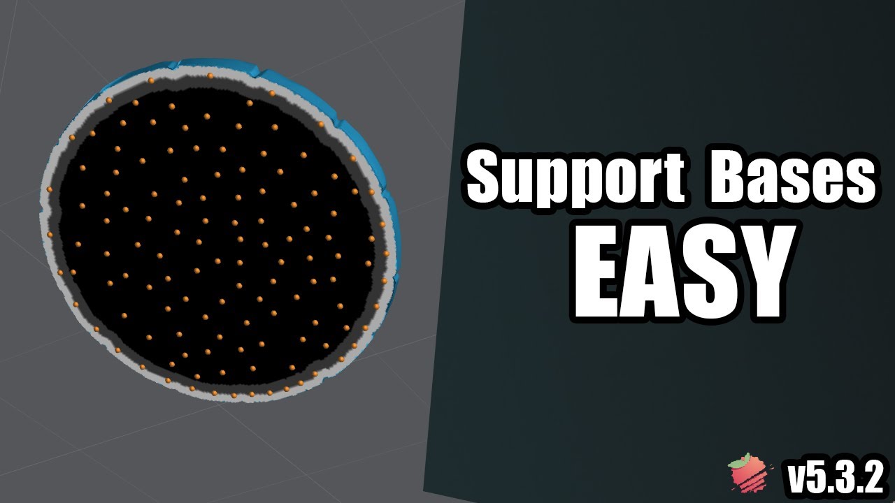 Support bases the EASY way - Lychee Projection Supports