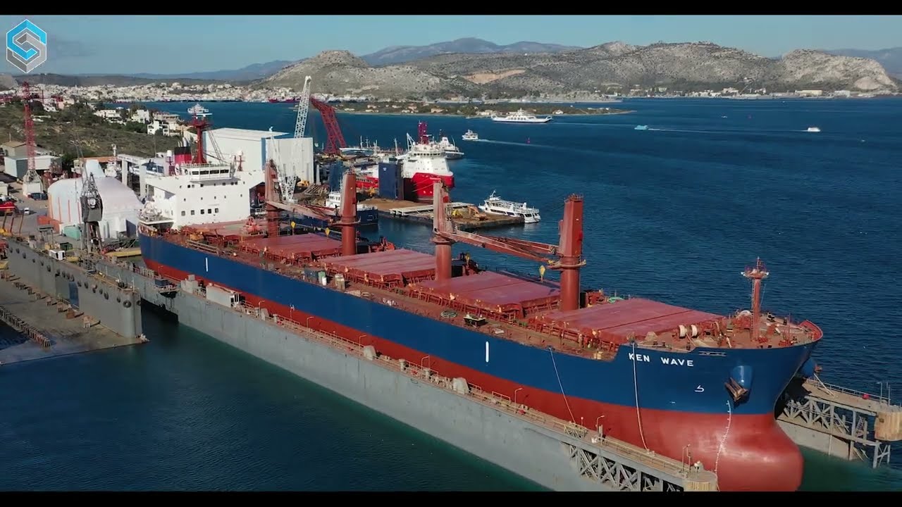 “KEN WAVE” (Bulk Carrier)  #drydock #drydocking #shiprepair