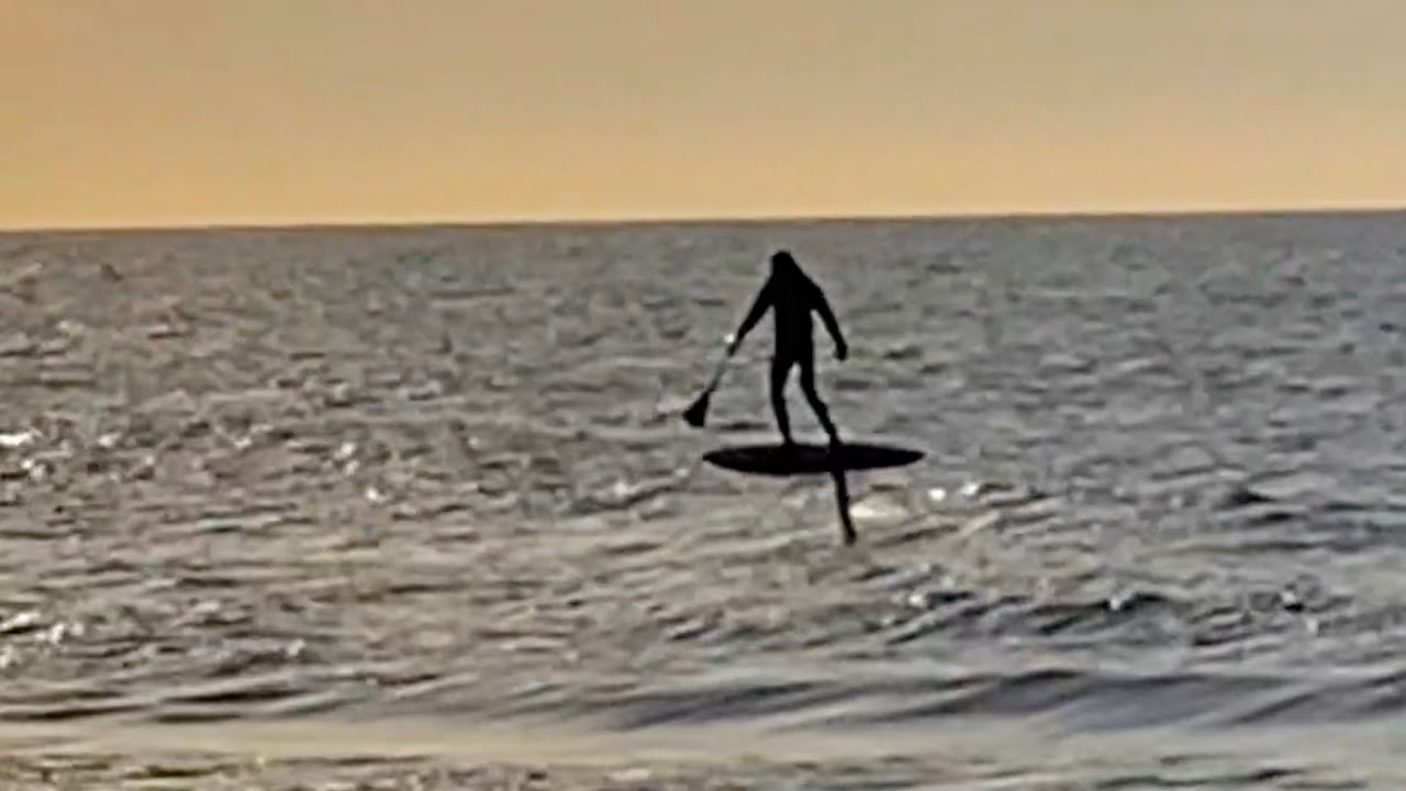 First SUP Foil Downwind/ shore runner Attempts