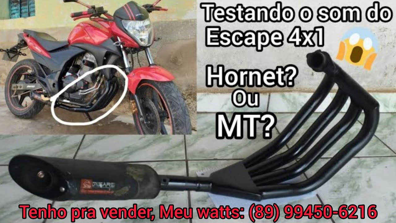 SOM DO ESCAPE 4x1 DA CB300 😱 SOM DA HORNET?🤔