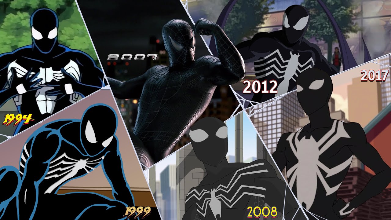 Black Suit Spider-Man Evolucion en TV y Cine (Doblado y Subtitulado al español)