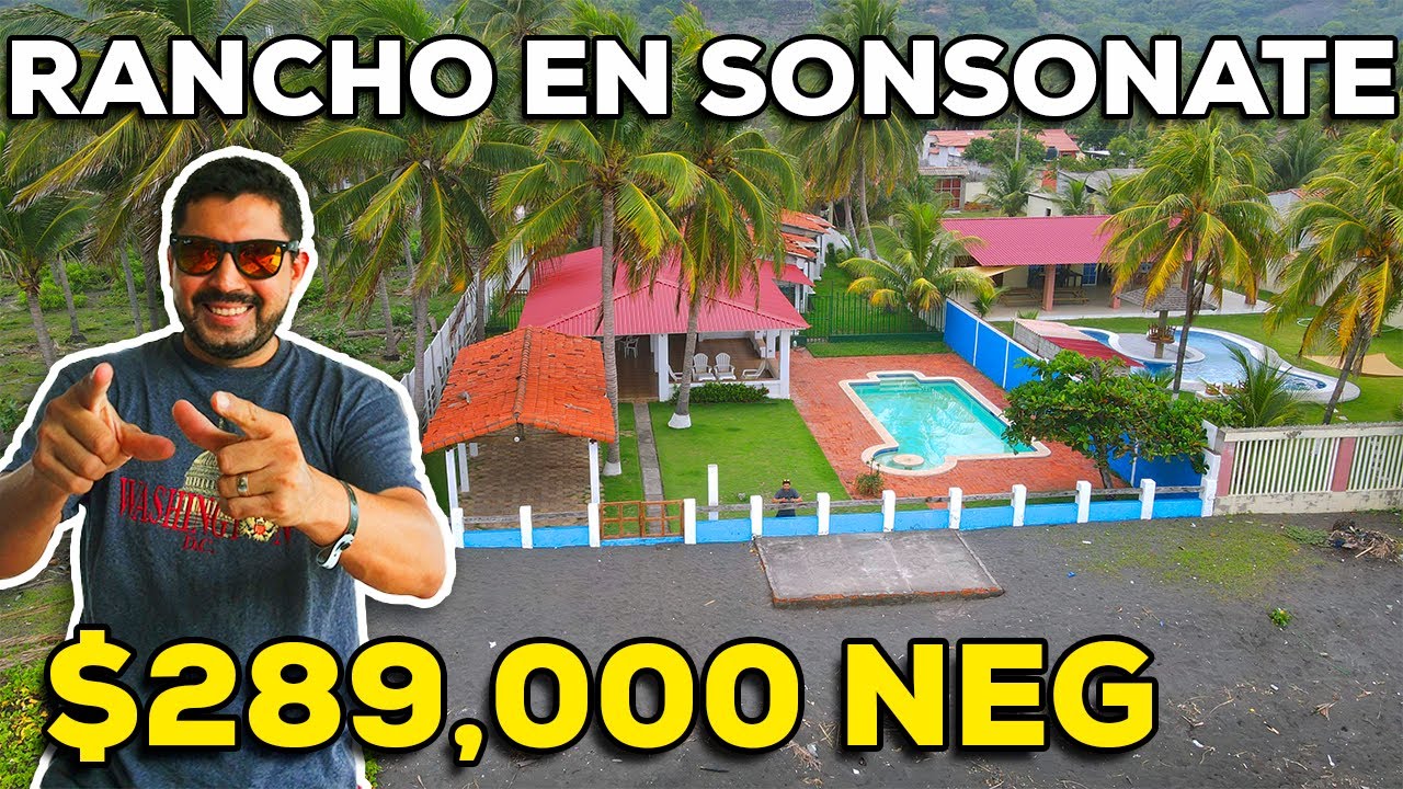 SOLD !EN VENTA CASA DE PLAYA FRENTE AL MAR EN PLAYA DORADA EN SONSONATE EL SALVADOR