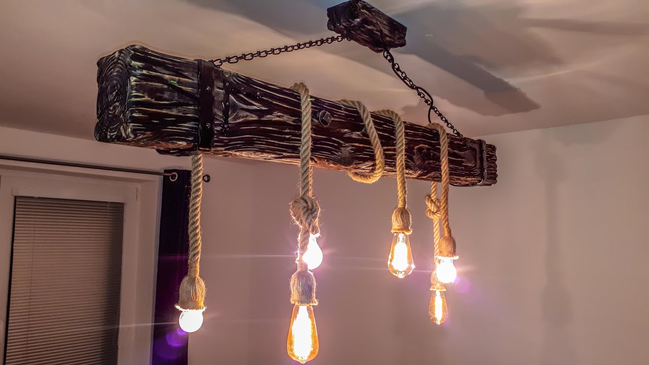 Výroba dreveného Lustra /Making a Wooden Chandelier/