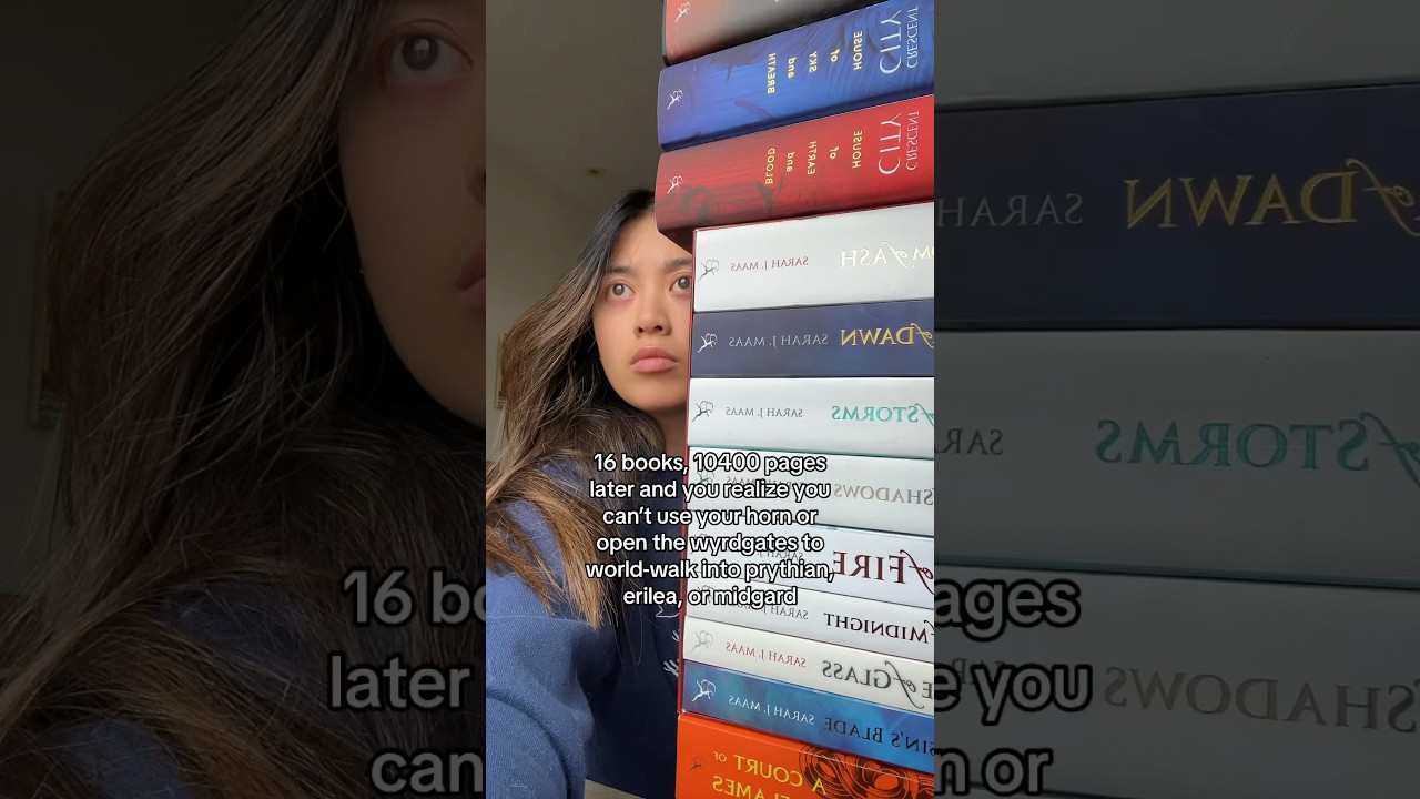 what did 16 books, 10400 pages get me? #books #sjm #sarahjmaas #hofas #acotar #throneofglass
