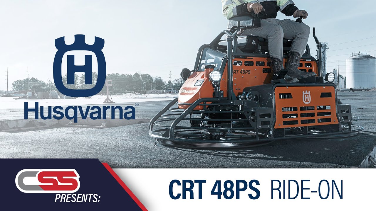 CSS Presents: The Husqvarna CRT48 PS ride on power trowel