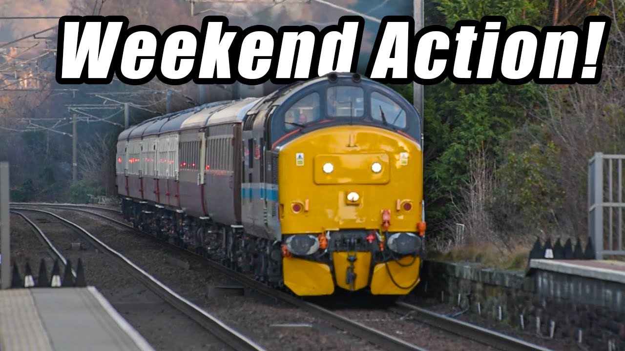 37401 Storms through the suburbs of Edinburgh! Plus a visit from Saltburn railtours!