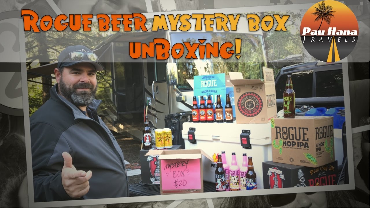 Rogue Beer Mystery Box Unboxing ~ Winter Camping on the Oregon Coast | E48