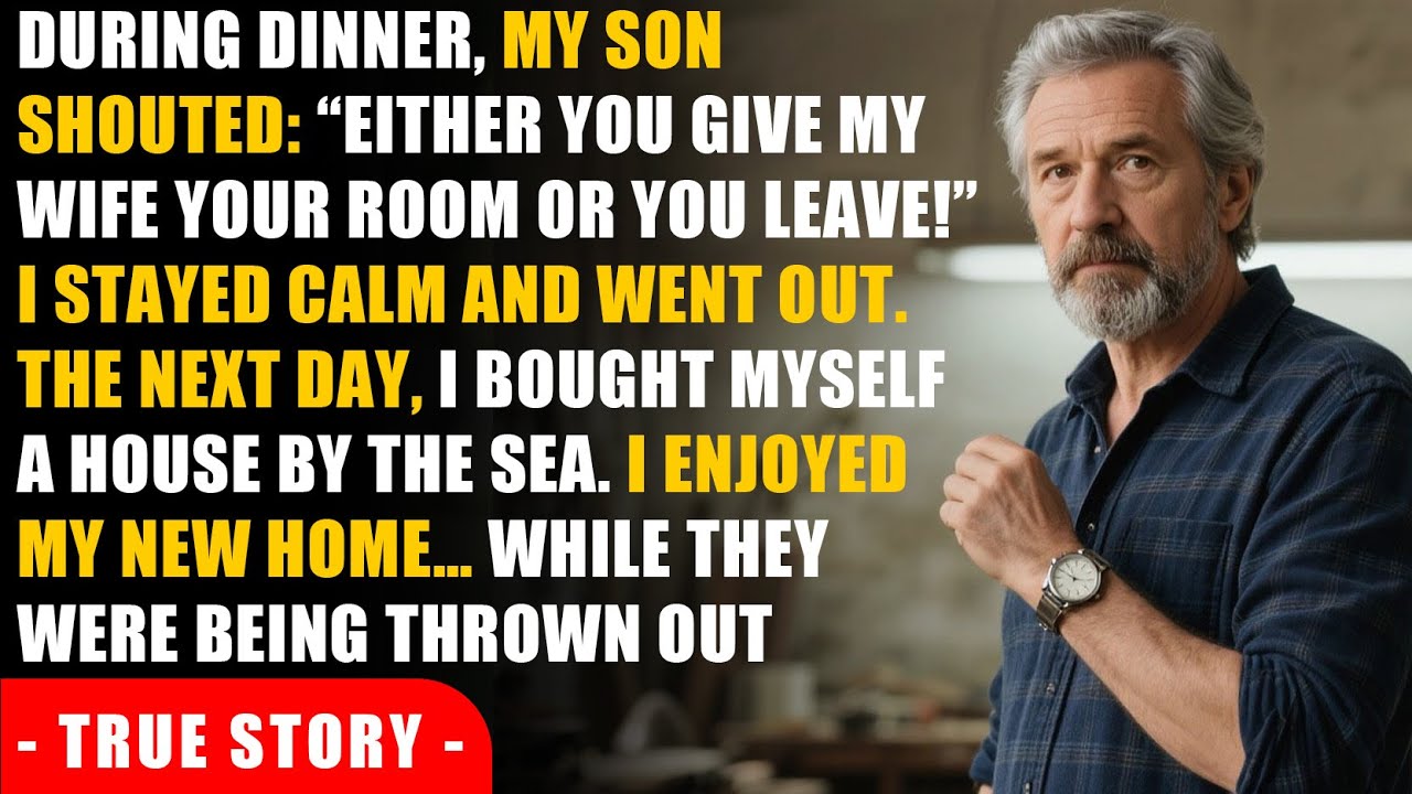 My son shouted at me “Give my wife your room, or get out of here right now!” - So I decided to...