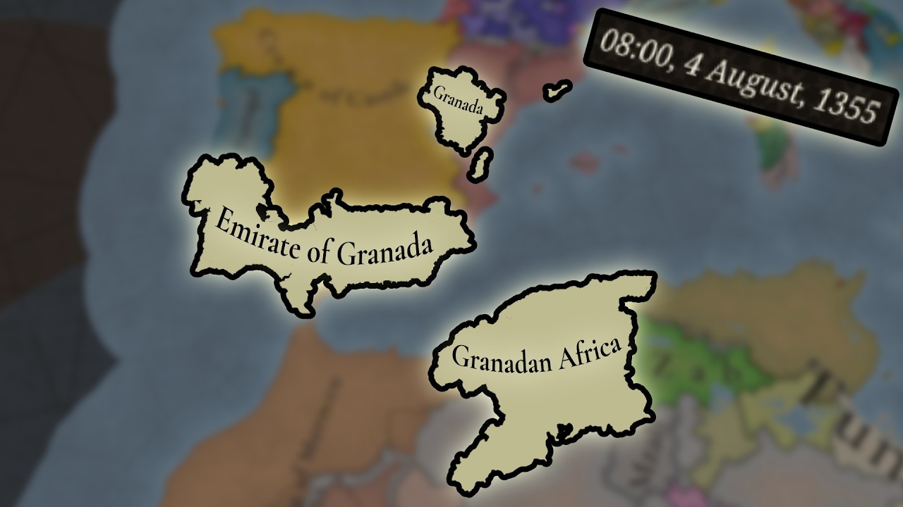 I fought ARAGON, the BLACK DEATH, and my Scheming Younger Brother as GRANADA in Europa Universalis 5