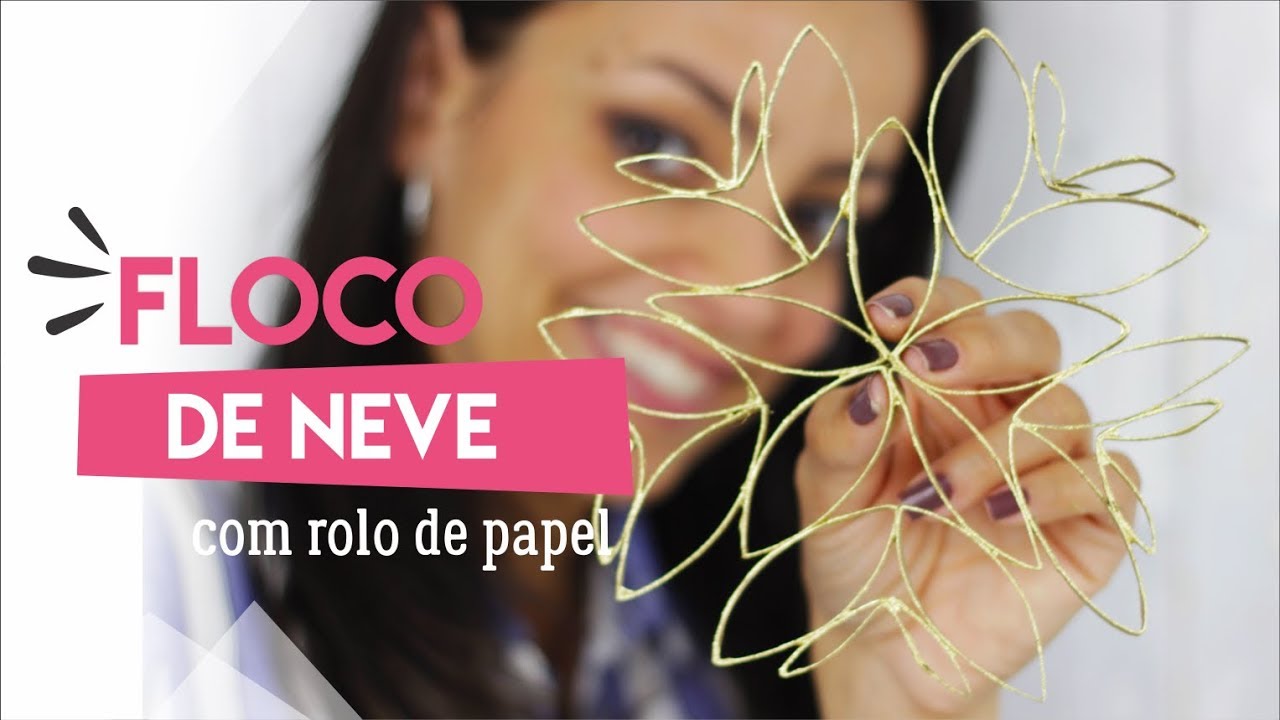 COMO FAZER UM FLOCO DE NEVE DE PAPEL
