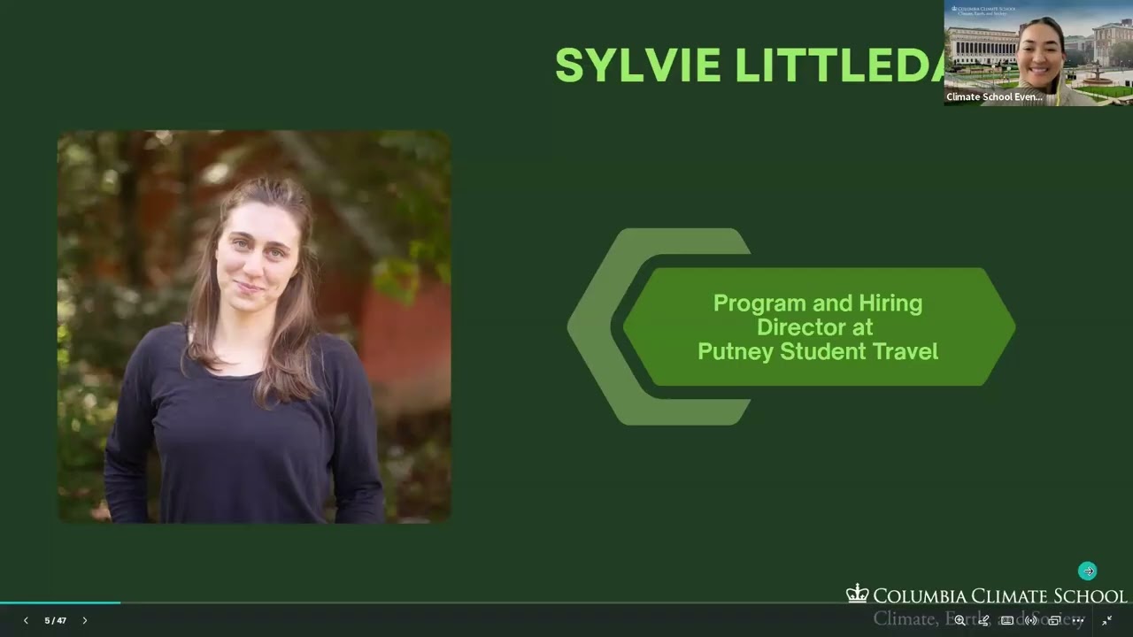 2026 Columbia Climate School in the Green Mountains: Summer Pre-College Info Session (Mar 19, 2026)