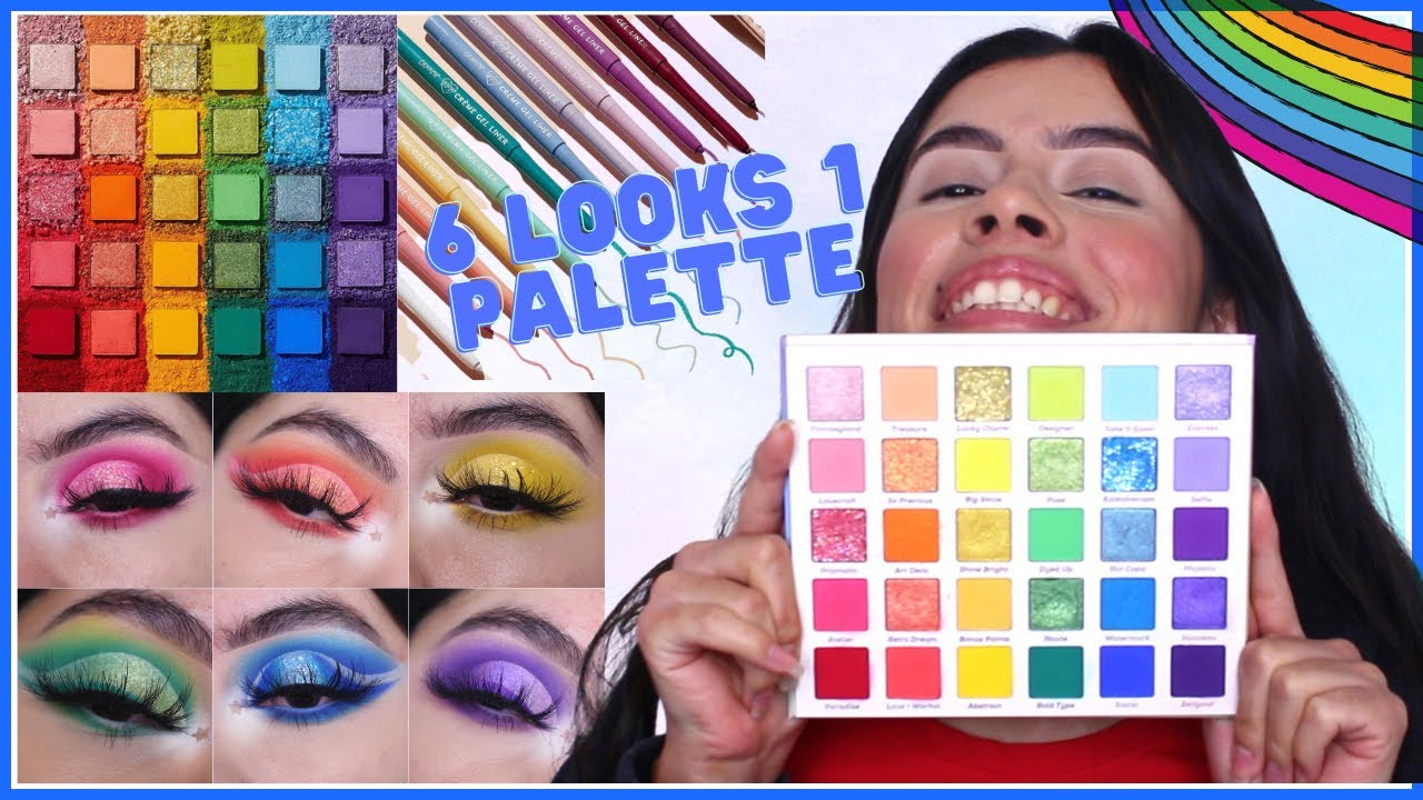NEW COLOURPOP FADE INTO HUE PALETTE+6 LOOOKS | ROCIO CEJA
