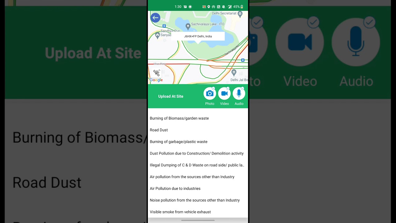 User Tutorial for Green Delhi App