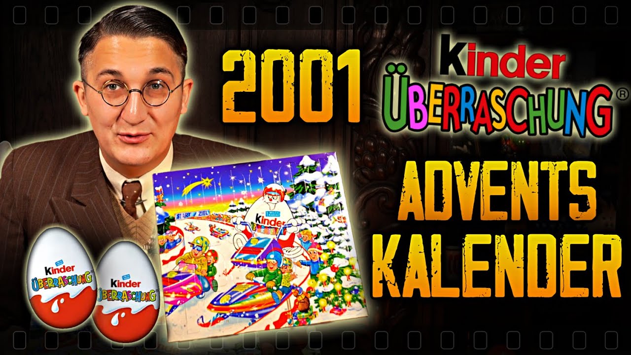 Ich öffne einen Ü-Ei Adventskalender von 2001 / Kinder Überraschung