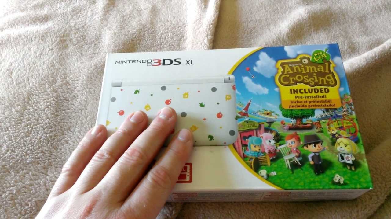 Animal Crossing Limited Edition 3DS XL Bundle Unboxing