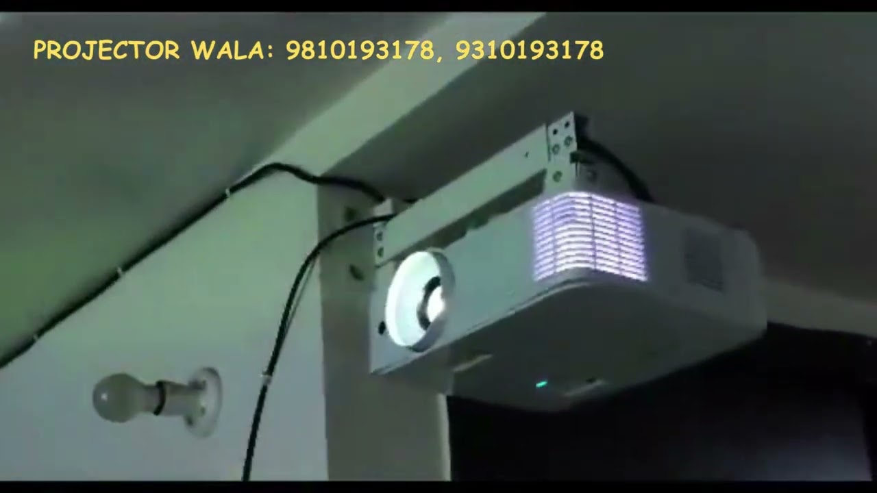 Optoma EH-338 Full HD Projector Installation with 120'' Motorized Projector Screen by@PROJECTORWALA