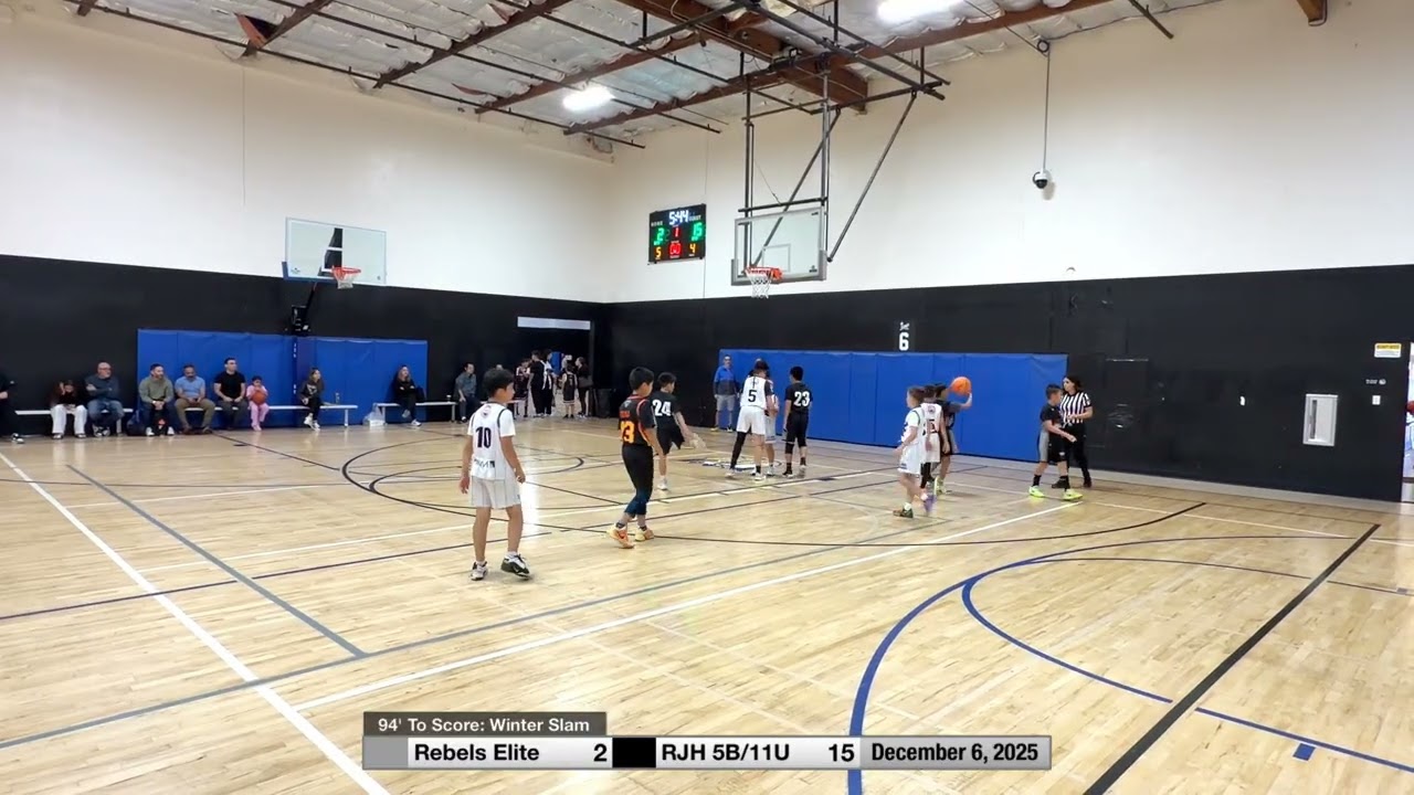 12/6/25 Rebels Elite vs RJH 5B/11U - 94’ to Score: Winter Slam