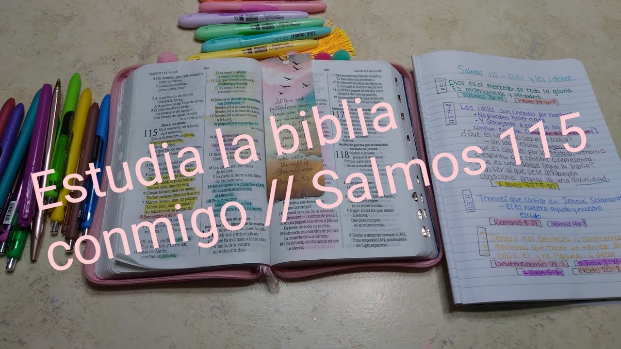 Estudia la biblia conmigo // Salmos 115 // Reina Valera 1960