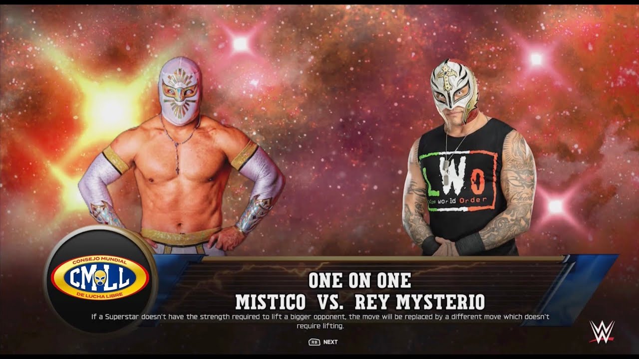 WWE 2K25 MISTICO VS REY MYSTERIO