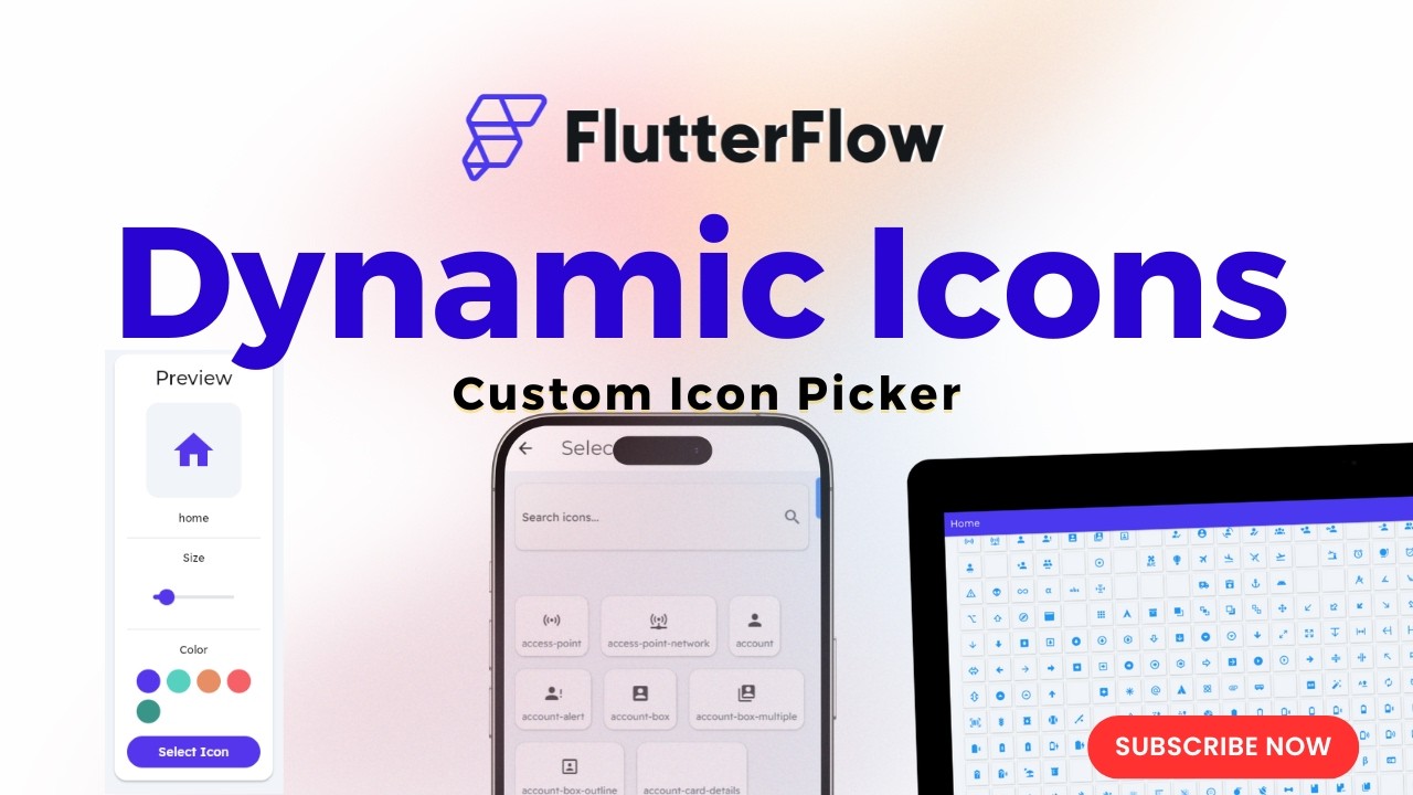Dynamic Icons in FlutterFlow | A Simple Guide to Icon Picker
